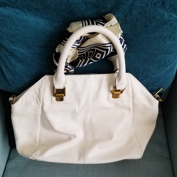 Elliott Lucca White Leather Bag - Picture 2 of 4